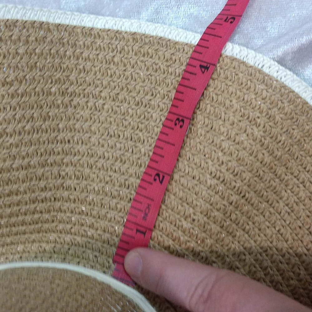 Floppy Hat With Flower Neutral 2-tone Boho Casual Country Vacation Minimalist - Picture 13 of 17